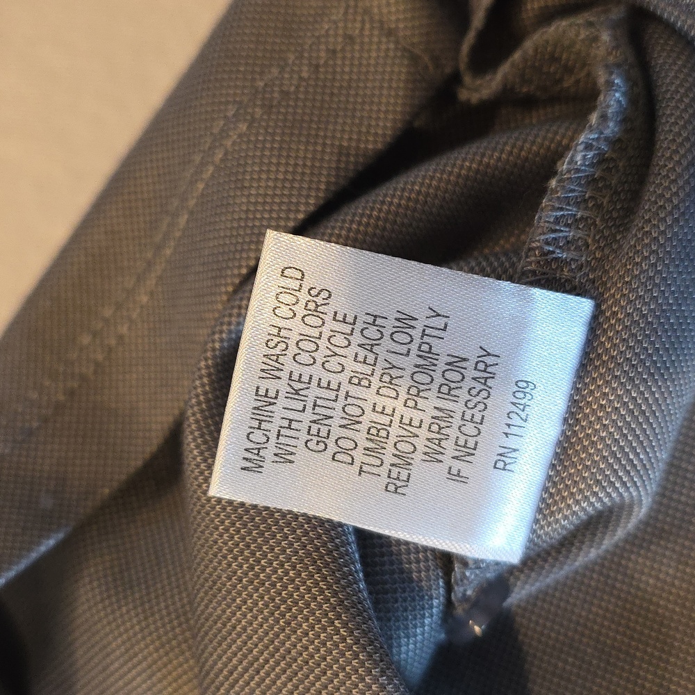 Tailorbyrd NWT Men's Gray Performance‎ Long Sleeve Modal Polo Shirt XL - Picture 9 of 13